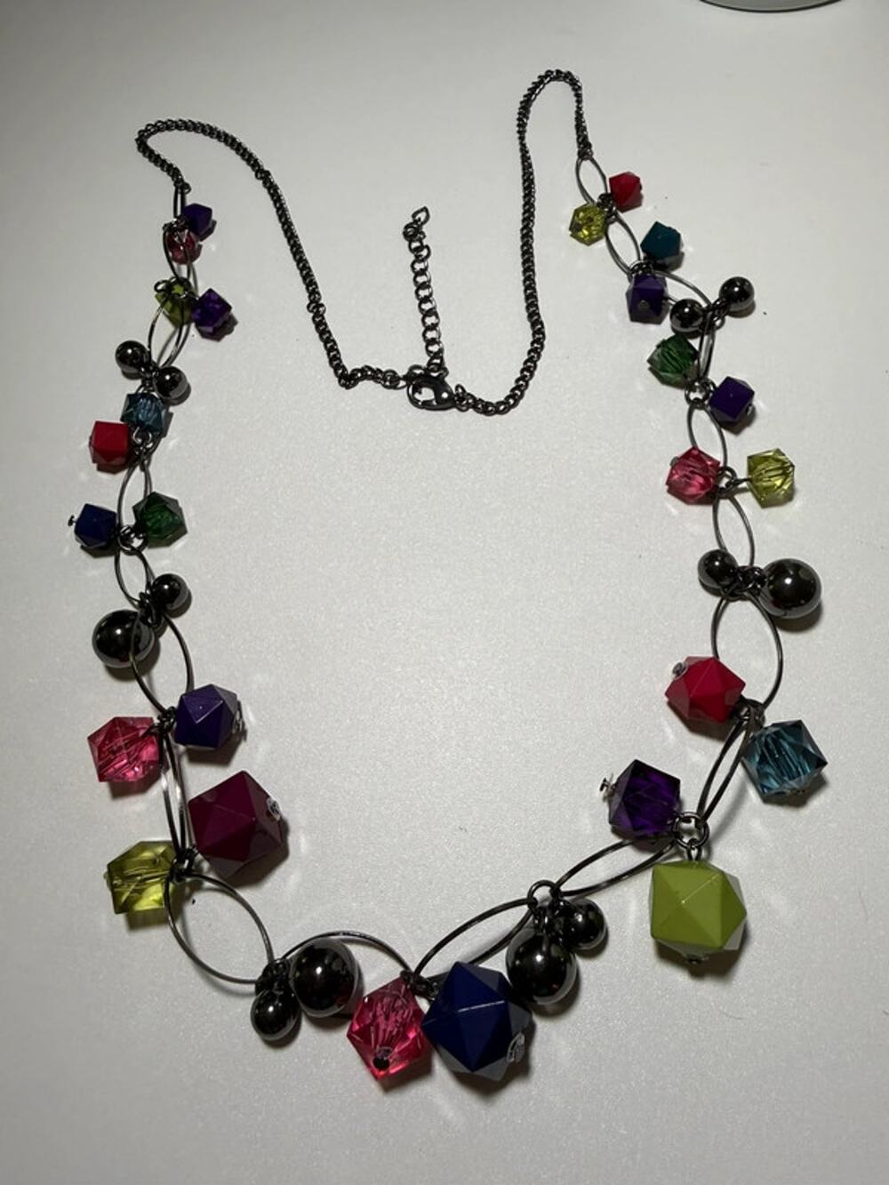 Long colorful necklace 32-34”